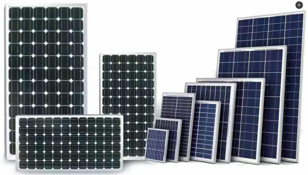 monocrystalline solar panels and polycrystalline solar panels